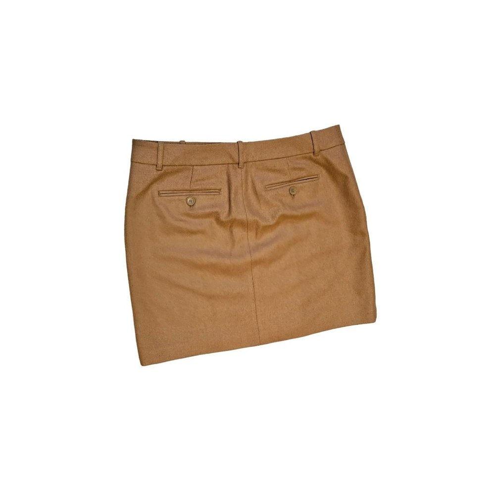 Eddie Bauer Wool Blend Mercer Fit Button Front Short Skirt Women 12P W/Pockets - Picture 10 of 10